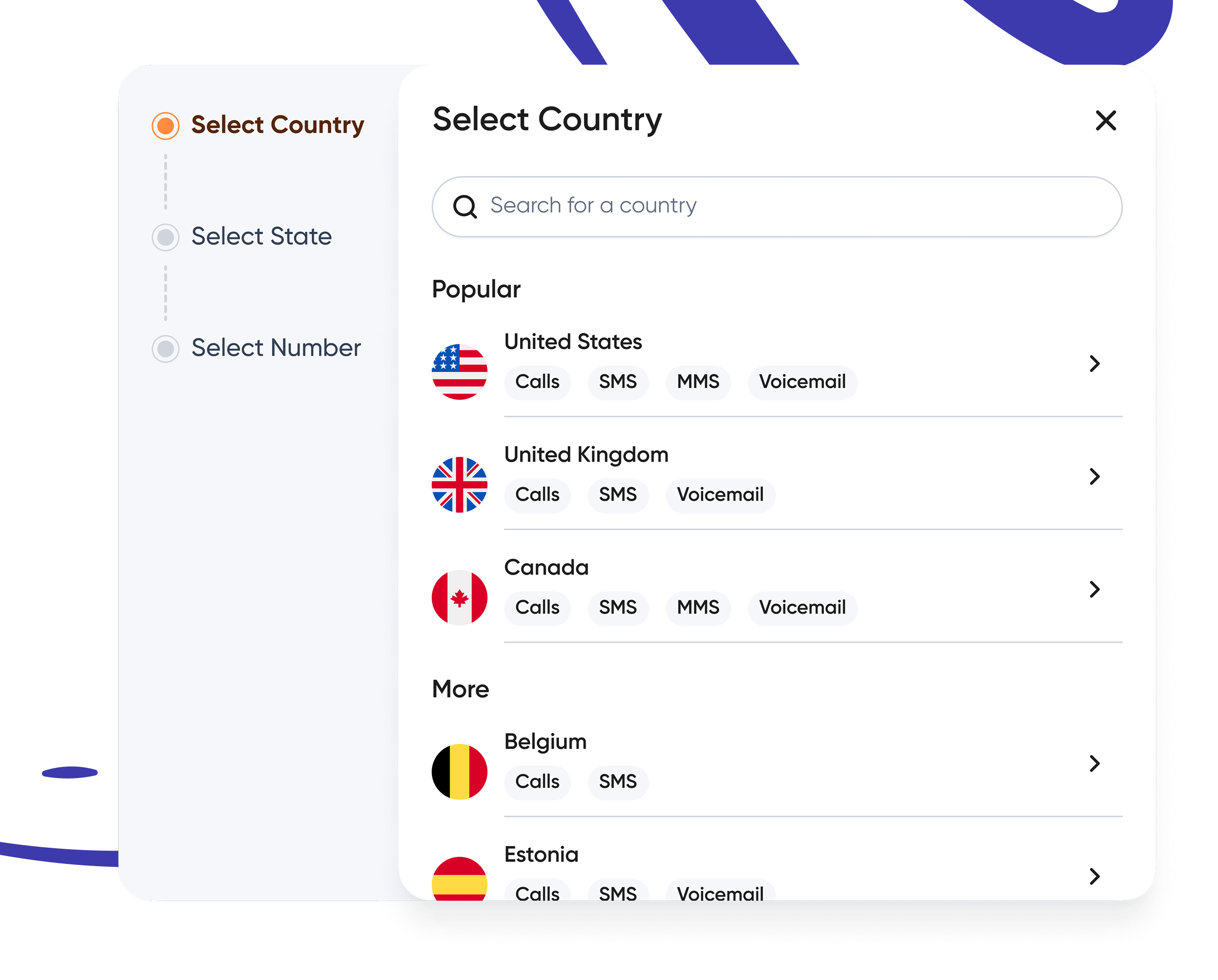 select country img